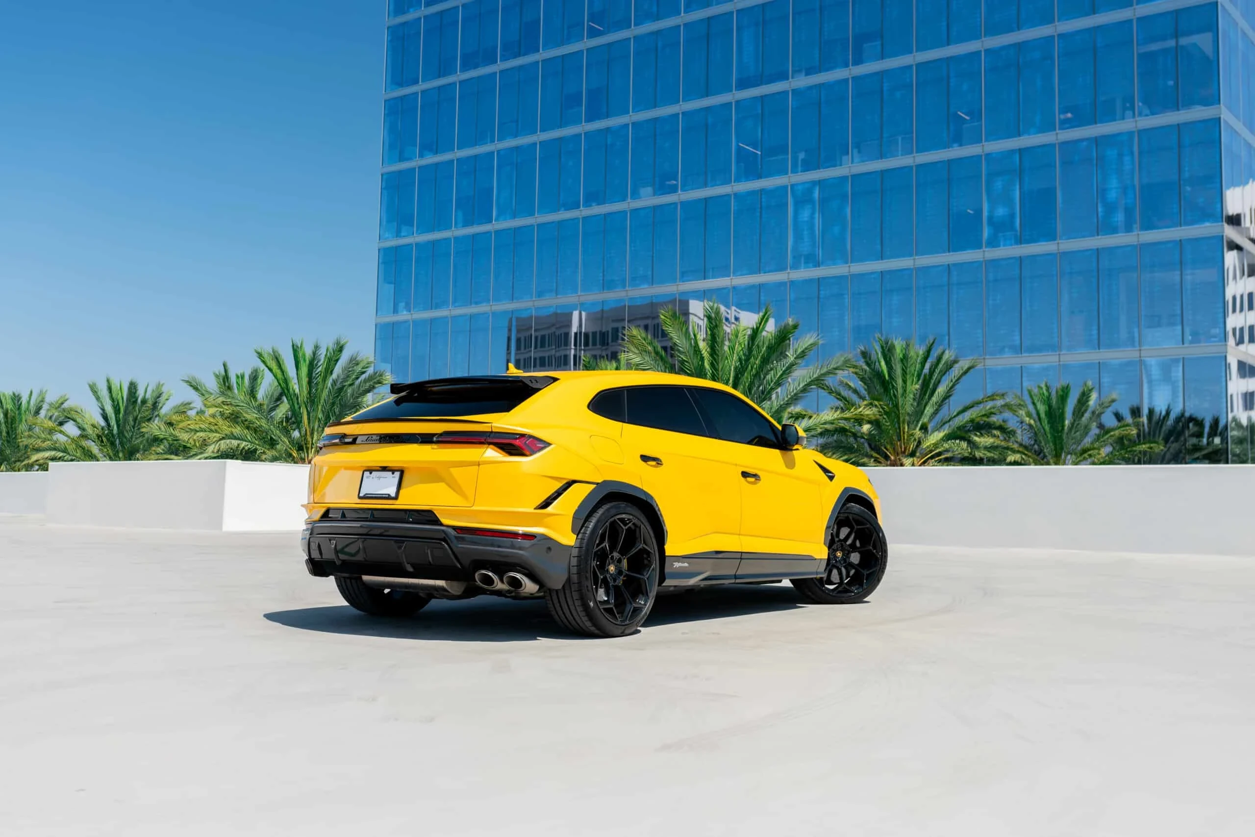 Lamborghini photographed in a controlled Miami location